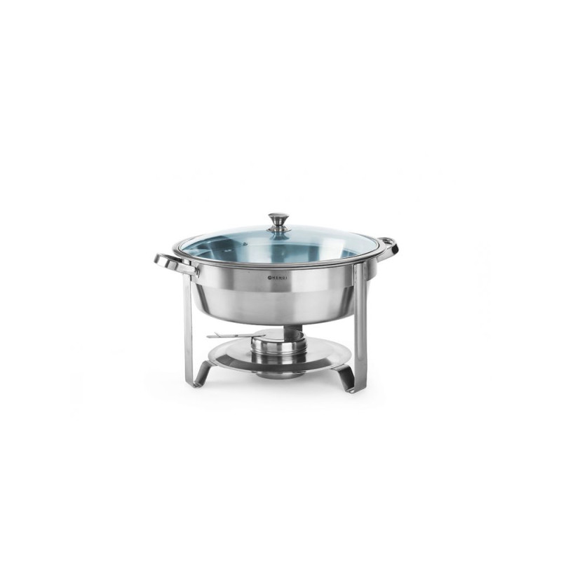 Įklijuokite maisto šildytuvą apvalaus plieno sk. 345 mm 3,5 l - Hendi 470619