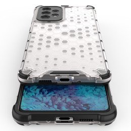 Korinis šarvuotas dėklas su gelio rėmeliu, skirtas Samsung Galaxy A73 juodas