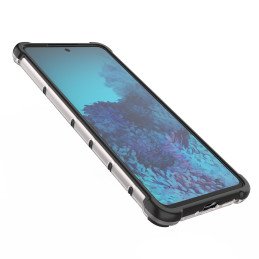 Korinis šarvuotas dėklas su gelio rėmeliu, skirtas Samsung Galaxy A73 juodas