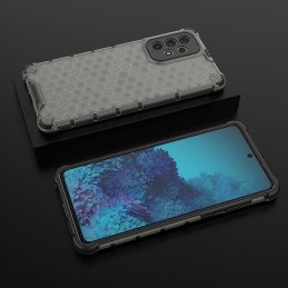 Korinis šarvuotas dėklas su gelio rėmeliu, skirtas Samsung Galaxy A73 juodas