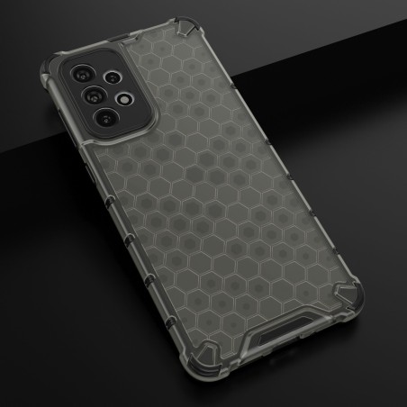 Korinis šarvuotas dėklas su gelio rėmeliu, skirtas Samsung Galaxy A73 juodas Korinis šarvuotas dėklas su gelio rėmeliu, skirtas Samsung Galaxy A73 juodas