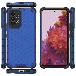 Korinis šarvuotas dėklas su gelio rėmeliu, skirtas Samsung Galaxy A73 juodas