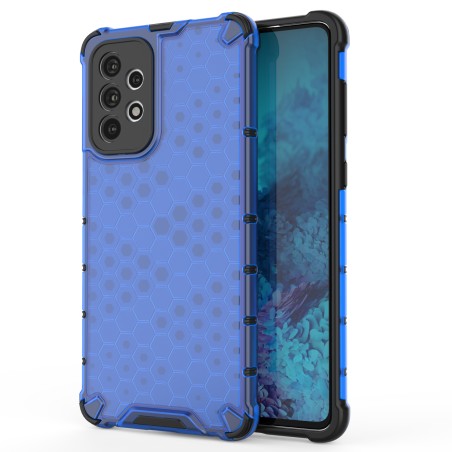 Korinis šarvuotas dėklas su gelio rėmeliu, skirtas Samsung Galaxy A73 mėlynai Korinis šarvuotas dėklas su gelio rėmeliu, skirtas Samsung Galaxy A73 mėlynai