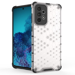 Korinis šarvuotas dėklas su gelio rėmeliu, skirtas Samsung Galaxy A73 skaidrus