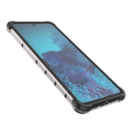 Korinis šarvuotas dėklas su gelio rėmeliu, skirtas Samsung Galaxy A73 skaidrus