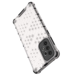 Korinis šarvuotas dėklas su gelio rėmeliu, skirtas Samsung Galaxy A73 skaidrus