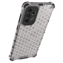 Korinis šarvuotas dėklas su gelio rėmeliu, skirtas Samsung Galaxy A73 skaidrus