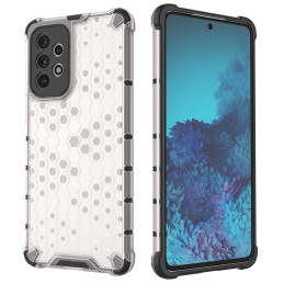 Korinis šarvuotas dėklas su gelio rėmeliu, skirtas Samsung Galaxy A73 skaidrus