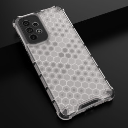 Korinis šarvuotas dėklas su gelio rėmeliu, skirtas Samsung Galaxy A73 skaidrus