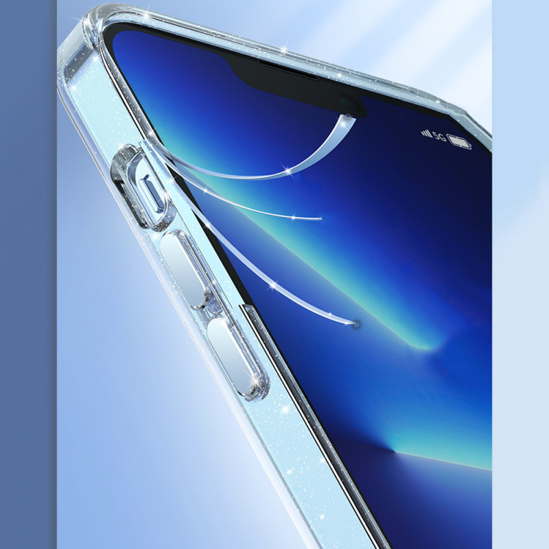 „Kingxbar PQY Elegant“ serijos magnetinis dėklas, skirtas „iPhone 13 Pro“ korpuso dangteliui, baltas (suderinamas su „Ma...