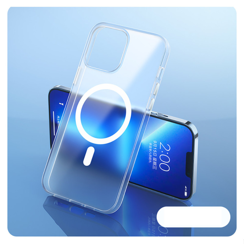 „Kingxbar PQY Elegant“ serijos magnetinis dėklas, skirtas „iPhone 13 Pro“ korpuso dangteliui, baltas (suderinamas su „Ma...