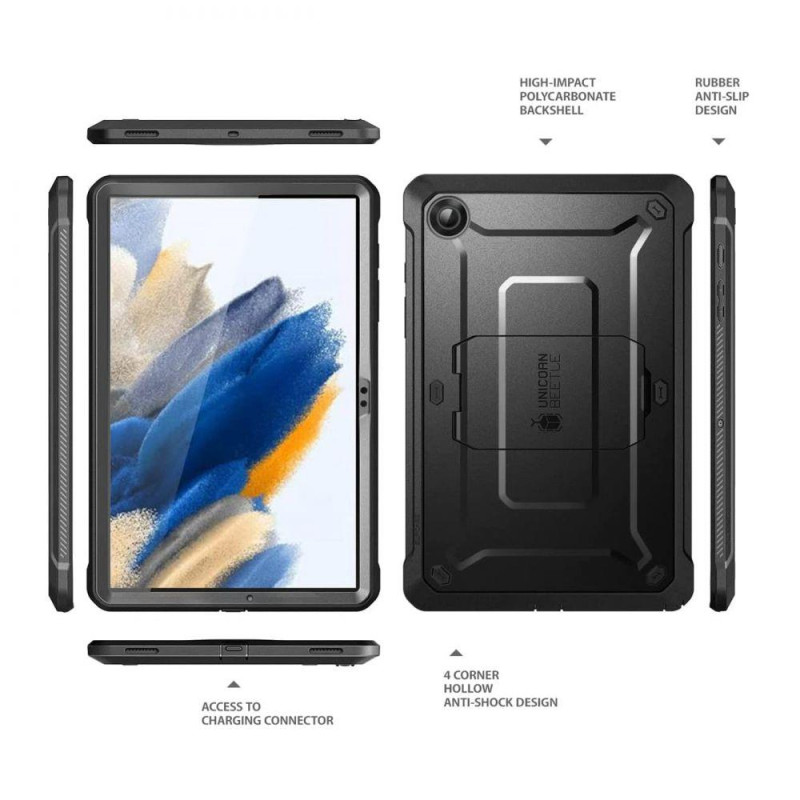 Supcase Unicorn Beetle Pro dėklas, skirtas Samsung Galaxy Tab A8 10.5& 39 & 39 - juodas