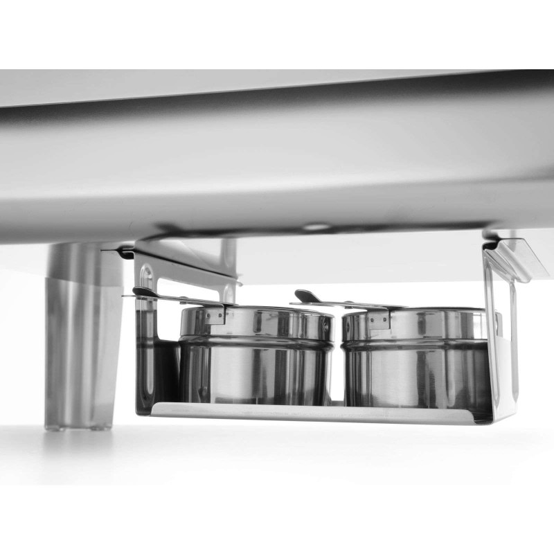 Maisto šildytuvas pasta žvakėms satininis plienas GN 1/1