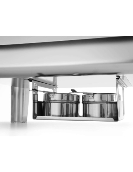 Maisto šildytuvas pasta žvakėms satininis plienas GN 1/1