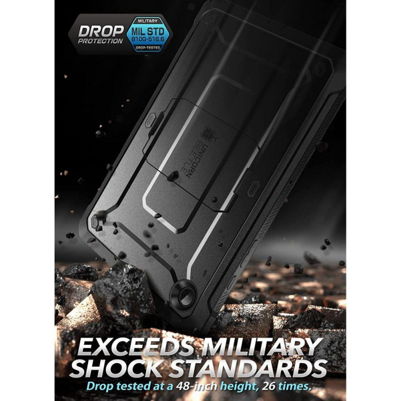 Supcase Unicorn Beetle Pro dėklas, skirtas Samsung Galaxy Tab A8 10.5& 39 & 39 - juodas