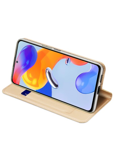 Dux Ducis Skin Pro dėklo atverčiamas dangtelis Xiaomi Redmi Note 11 Pro 5G / 11 Pro Gold Dux Ducis Skin Pro dėklo atverčiamas dangtelis Xiaomi Redmi Note 11 Pro 5G / 11 Pro Gold