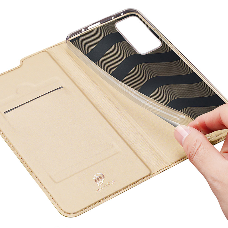Dux Ducis Skin Pro dėklo atverčiamas dangtelis Xiaomi Redmi Note 11 Pro 5G / 11 Pro Gold