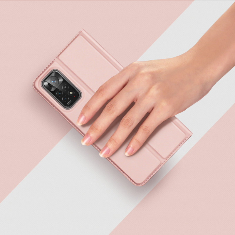 Dux Ducis Skin Pro dėklo atverčiamas dangtelis Xiaomi Redmi Note 11 Pro 5G / 11 Pro Gold