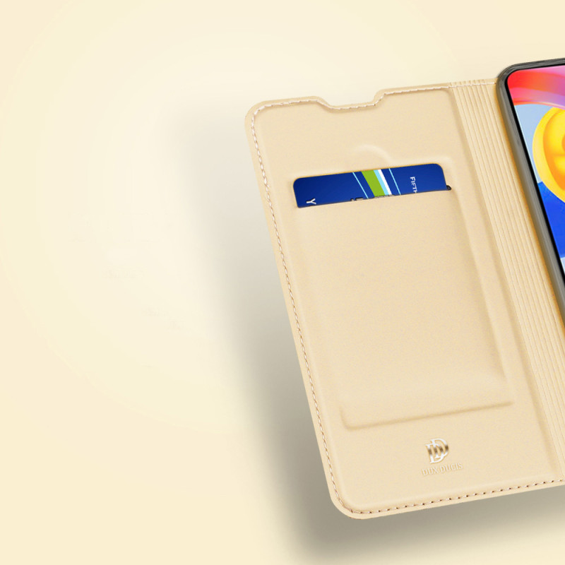 Dux Ducis Skin Pro dėklo atverčiamas dangtelis Xiaomi Redmi Note 11 Pro 5G / 11 Pro Gold