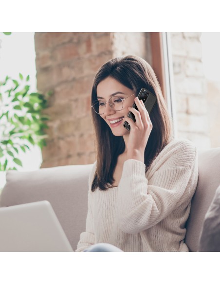 Dux Ducis Fino dėklo dangtelis padengtas nailono medžiaga Xiaomi Redmi Note 11 Pro 5G / 11 Pro juodas