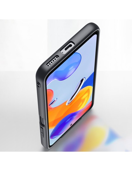 Dux Ducis Fino dėklo dangtelis padengtas nailono medžiaga Xiaomi Redmi Note 11 Pro 5G / 11 Pro juodas