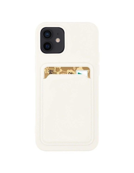 Kortelės dėklas, silikoninis piniginės dėklas su kortelės lizdu dokumentams, skirtas Samsung Galaxy A33 5G White Kortelės dėklas, silikoninis piniginės dėklas su kortelės lizdu dokumentams, skirtas Samsung Galaxy A33 5G White