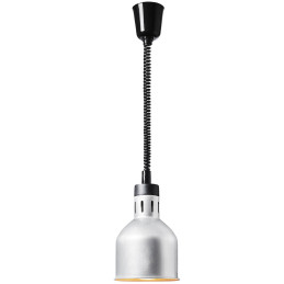 Infraraudonųjų spindulių šildymo lempa indams IR pakabinama sidabro sk. 17,5 cm 250 W