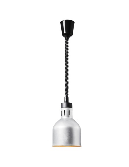 Infraraudonųjų spindulių šildymo lempa indams IR pakabinama sidabro sk. 17,5 cm 250 W Infraraudonųjų spindulių šildymo lempa indams IR pakabinama sidabro sk. 17,5 cm 250 W