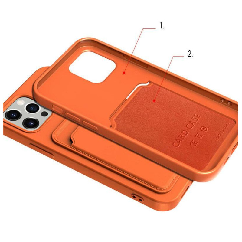 Kortelės dėklas, silikoninis piniginės dėklas su kortelės lizdo dokumentais, skirtas Xiaomi Redmi Note 11 Pro+ 5G / 11 P...