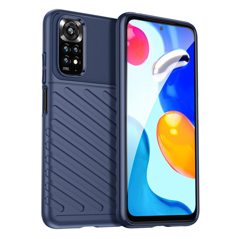 Thunder Case lankstus šarvuotas dėklo dangtelis, skirtas Xiaomi Redmi Note 11 Pro 5G / 11 Pro blue Thunder Case lankstus šarvuotas dėklo dangtelis, skirtas Xiaomi Redmi Note 11 Pro 5G / 11 Pro blue