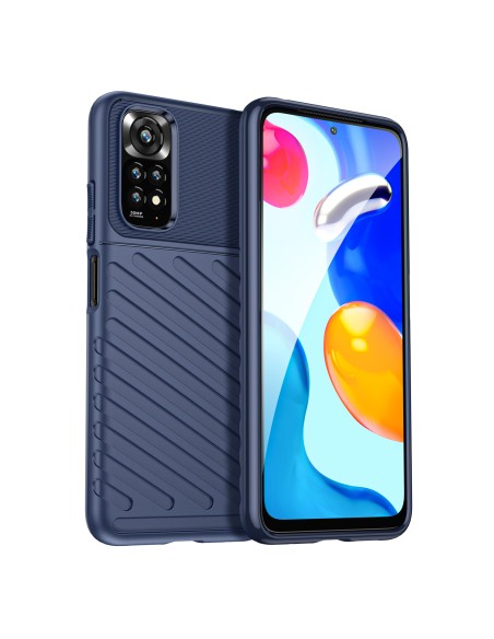 Thunder Case lankstus šarvuotas dėklo dangtelis, skirtas Xiaomi Redmi Note 11 Pro 5G / 11 Pro blue Thunder Case lankstus šarvuotas dėklo dangtelis, skirtas Xiaomi Redmi Note 11 Pro 5G / 11 Pro blue