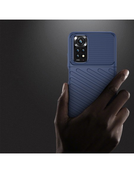 Thunder Case lankstus šarvuotas dėklo dangtelis, skirtas Xiaomi Redmi Note 11 Pro 5G / 11 Pro blue Thunder Case lankstus šarvuotas dėklo dangtelis, skirtas Xiaomi Redmi Note 11 Pro 5G / 11 Pro blue