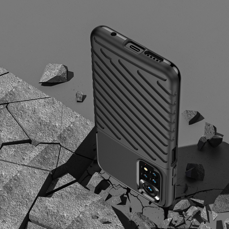Thunder Case lankstus šarvuotas dėklo dangtelis, skirtas Xiaomi Redmi Note 11 Pro 5G / 11 Pro blue
