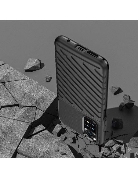 Thunder Case lankstus šarvuotas dėklo dangtelis, skirtas Xiaomi Redmi Note 11 Pro 5G / 11 Pro blue Thunder Case lankstus šarvuotas dėklo dangtelis, skirtas Xiaomi Redmi Note 11 Pro 5G / 11 Pro blue