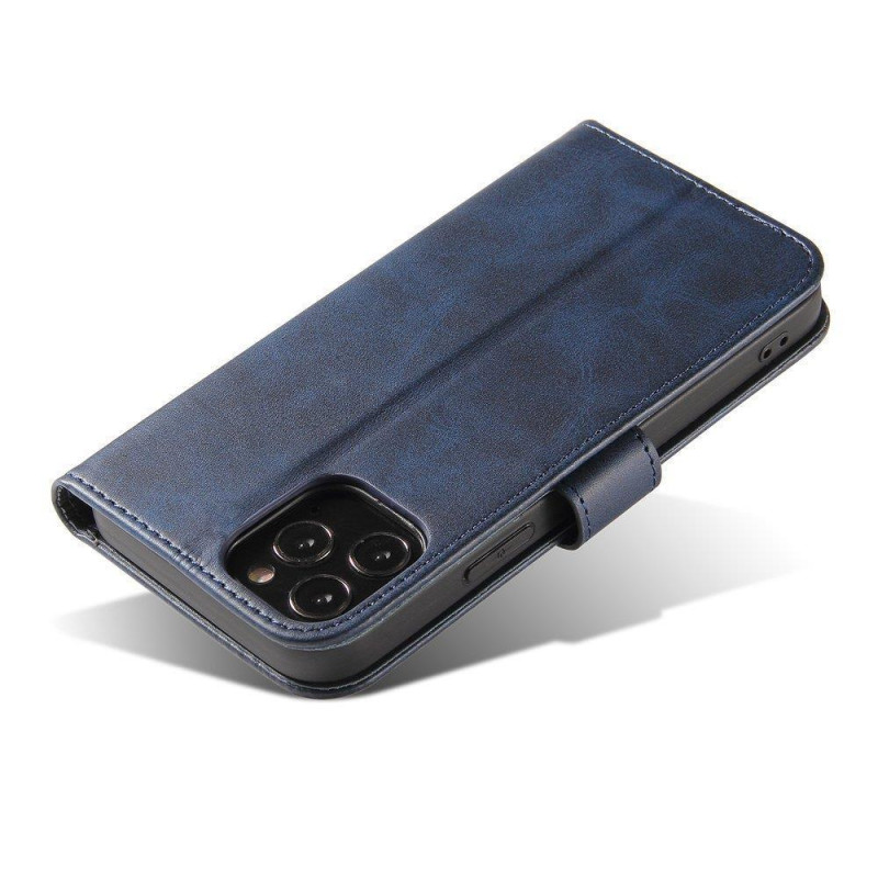 Magnet Case elegantiškas dėklas su atvartu ir stovo funkcija, skirta Xiaomi Redmi Note 11 Pro 5G / 11 Pro blue