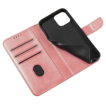 Magnet Case elegantiškas dėklas su atvartu ir stovo funkcija, skirta Xiaomi Redmi Note 11 Pro 5G / 11 Pro pink Magnet Case elegantiškas dėklas su atvartu ir stovo funkcija, skirta Xiaomi Redmi Note 11 Pro 5G / 11 Pro pink