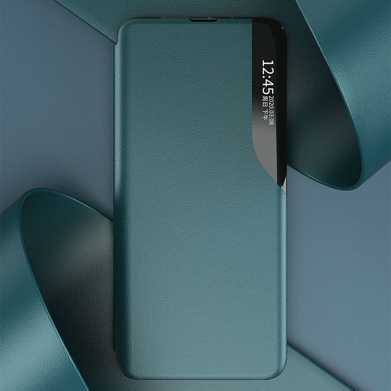 Eco Leather View Case elegantiškas dėklas su atvartu ir stovo funkcija, skirta Xiaomi Redmi Note 11 Pro+ 5G / 11 Pro 5G ...