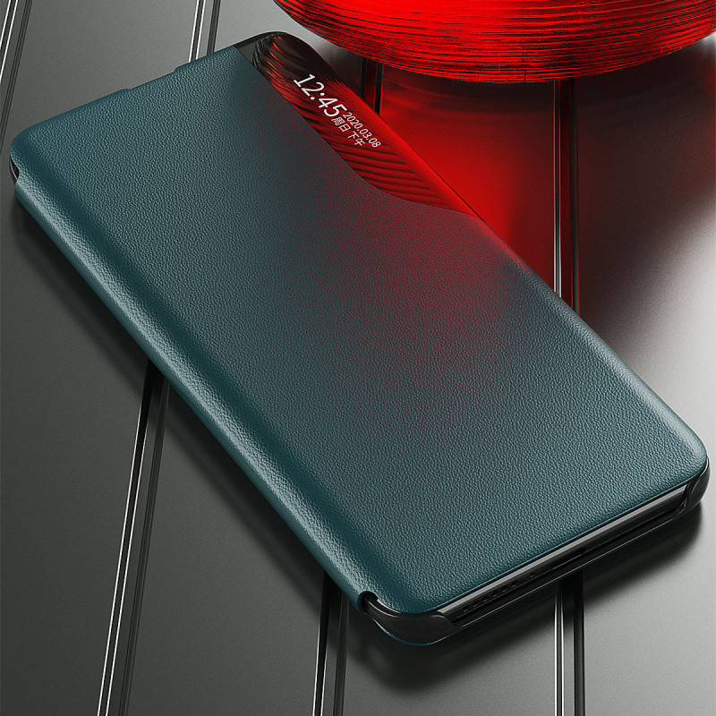 Eco Leather View Case elegantiškas dėklas su atvartu ir stovo funkcija, skirta Xiaomi Redmi Note 11 Pro+ 5G / 11 Pro 5G ...