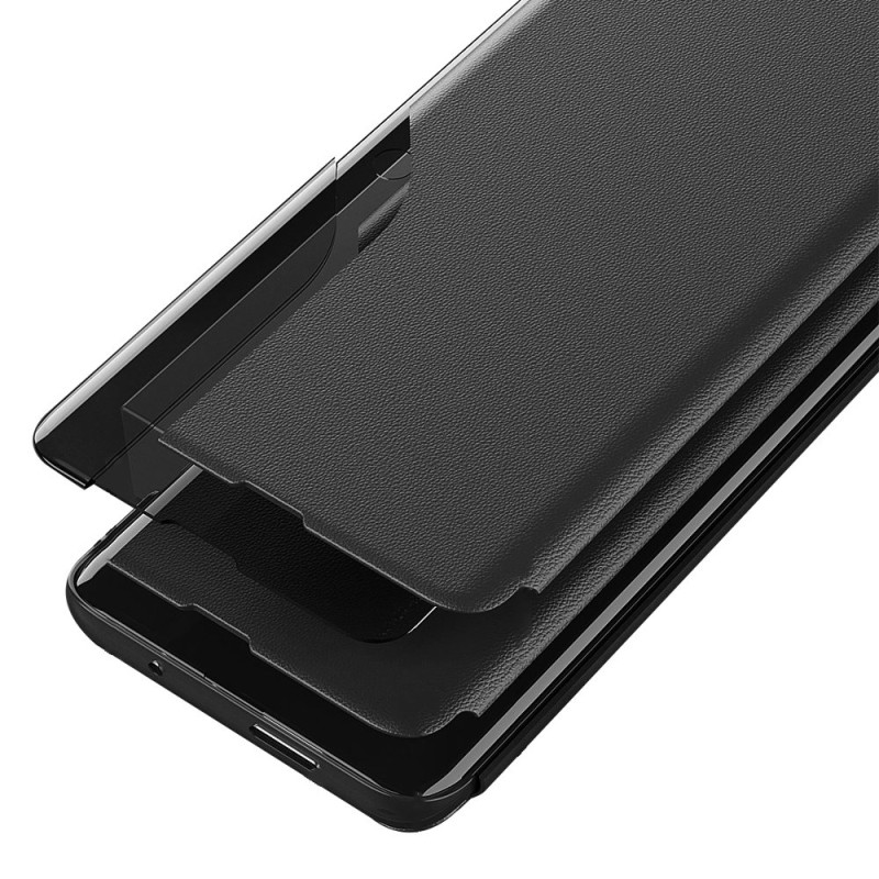 Eco Leather View Case elegantiškas dėklas su atvartu ir stovo funkcija, skirta Xiaomi Redmi Note 11S / Note 11 mėlynai