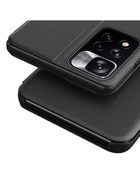 Eco Leather View Case elegantiškas dėklas su atvartu ir stovo funkcija, skirta Xiaomi Redmi Note 11S / Note 11 juodai Eco Leather View Case elegantiškas dėklas su atvartu ir stovo funkcija, skirta Xiaomi Redmi Note 11S / Note 11 juodai
