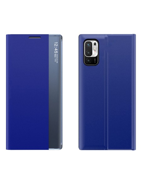 Naujas Sleep Case dangtelis su stovo funkcija, skirtas Xiaomi Redmi Note 11 Pro 5G / 11 Pro blue
