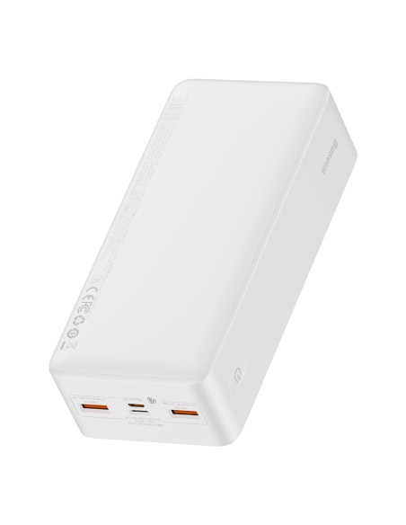 Bipow greito įkrovimo maitinimo blokas 30000 mAh USB-A microUSB laidas 0,25 m baltas