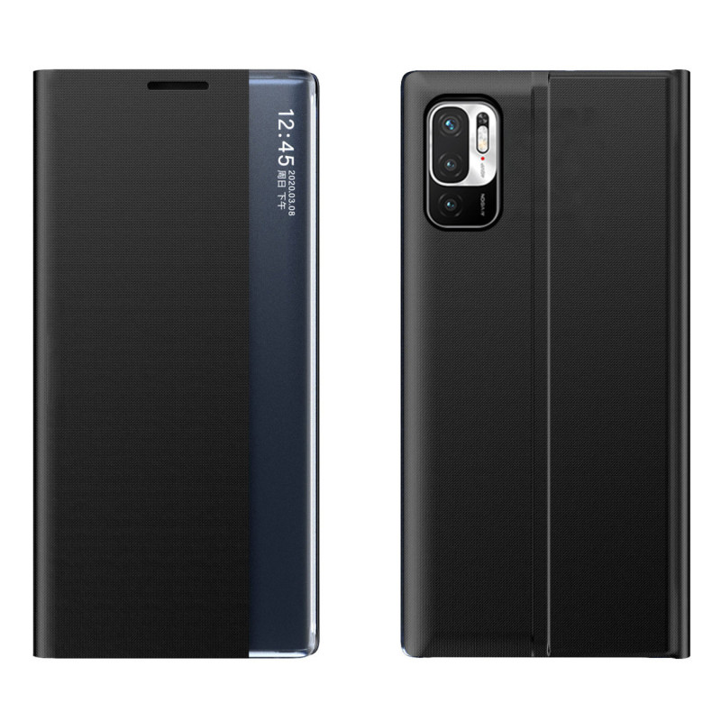 Naujas miego dėklo dangtelis su atvartu ir stovo funkcija, skirtas Xiaomi Redmi Note 11S / Note 11 juodas Naujas miego dėklo dangtelis su atvartu ir stovo funkcija, skirtas Xiaomi Redmi Note 11S / Note 11 juodas