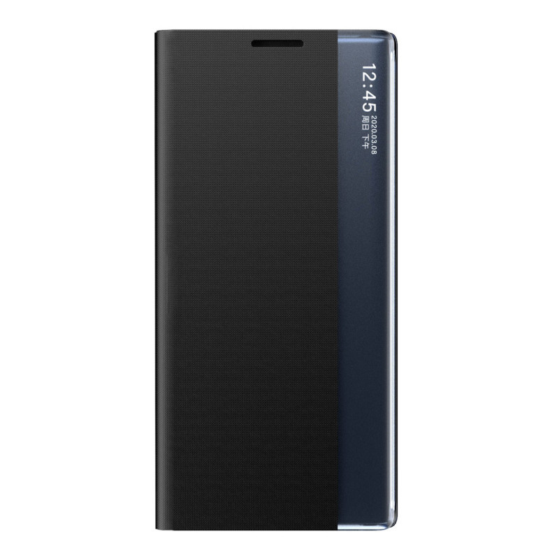 Naujas miego dėklo dangtelis su atvartu ir stovo funkcija, skirtas Xiaomi Redmi Note 11S / Note 11 juodas