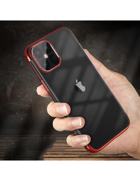 Skaidrios spalvos dėklas, gelio dangtelis, dėklas su metaliniu rėmeliu, skirtas Samsung Galaxy A33 5G raudonas Skaidrios spalvos dėklas, gelio dangtelis, dėklas su metaliniu rėmeliu, skirtas Samsung Galaxy A33 5G raudonas