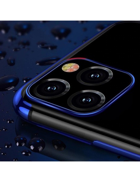 Clear Color dėklo gelio dangtelis su metaliniu rėmeliu Xiaomi Redmi Note 11 Pro 5G / 11 Pro black