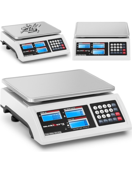 Komercinis svarstyklių skaičiavimas LCD RS232 30000 g / 0,5 g Komercinis svarstyklių skaičiavimas LCD RS232 30000 g / 0,5 g