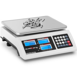 Komercinis svarstyklių skaičiavimas LCD RS232 30000 g / 0,5 g