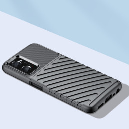 Thunder Case lankstus šarvuotas dėklo dangtelis, skirtas Oppo A76 / Oppo A36 / Realme 9i juodas