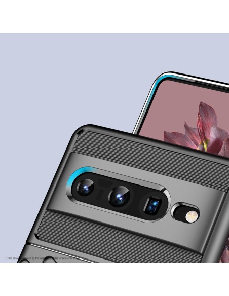 „Thunder Case“ lankstus šarvuotas dangtelis, skirtas „Google Pixel 7 Pro“, juodas